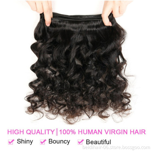 Loose Wave human hair bundles virgin hair with closure lace frontals vendors mink brazilian peruvian weave free shipping
